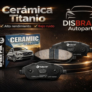 Pastillas de Freno Cerámica Titanium para Daihatsu Sirion, Ford Fiesta New, Mazda 2, Suzuki Ertiga, Baleno, Ciaz, Swift, Fronx, Changan CS15