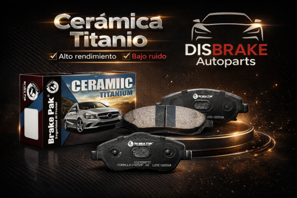 Pastillas de Freno Cerámica Titanium para Daihatsu Sirion, Ford Fiesta New, Mazda 2, Suzuki Ertiga, Baleno, Ciaz, Swift, Fronx, Changan CS15