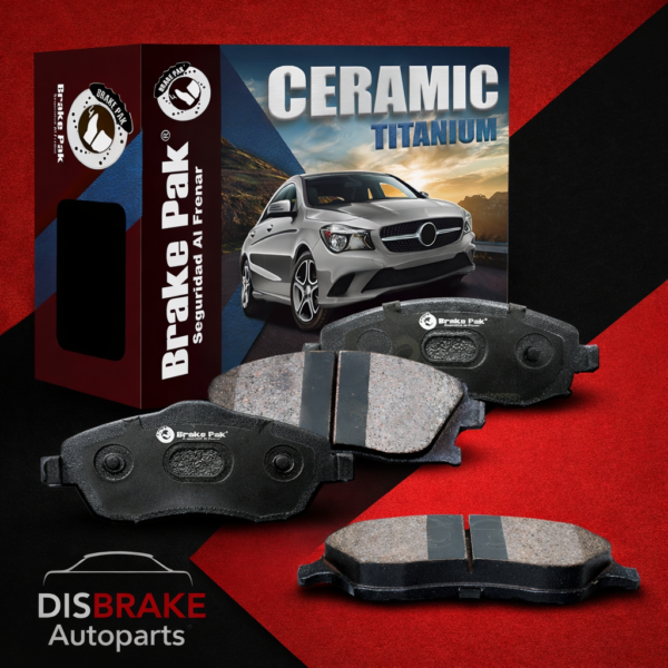 Pastillas de Freno Cerámica Titanium para Daihatsu Sirion, Ford Fiesta New, Mazda 2, Suzuki Ertiga, Baleno, Ciaz, Swift, Fronx, Changan CS15