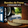 Bandas de Freno Cerámicas para Renault Logan, Sandero, Clio y Nissan Versa