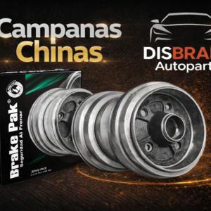 Campanas de Freno para Chevrolet Tracker y Suzuki Vitara, Grand Vitara, Samurai y Sidekick