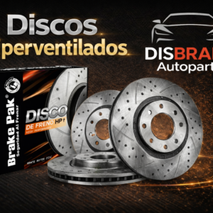 Discos de Freno HIPERVENTILADO para Renault Logan, New Clio Campus, Sandero, Kangoo y Stepway