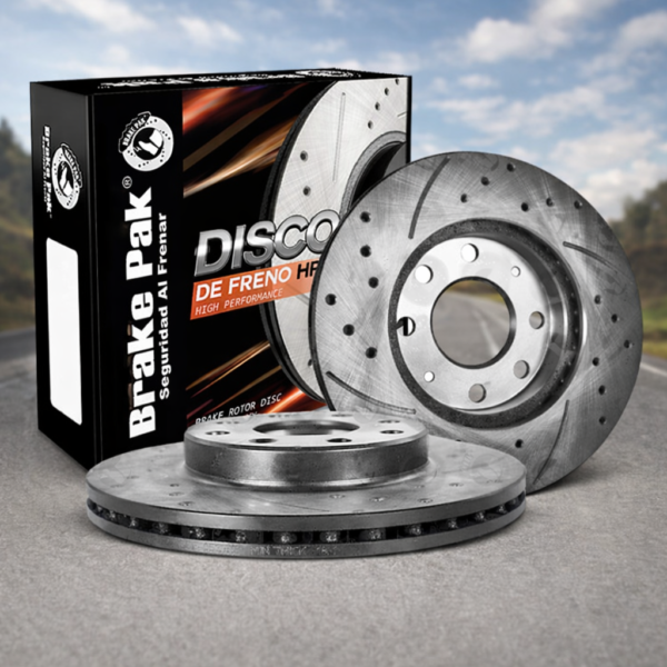 Discos de Freno HIPERVENTILADO para Renault Logan, New Clio Campus, Sandero, Kangoo y Stepway